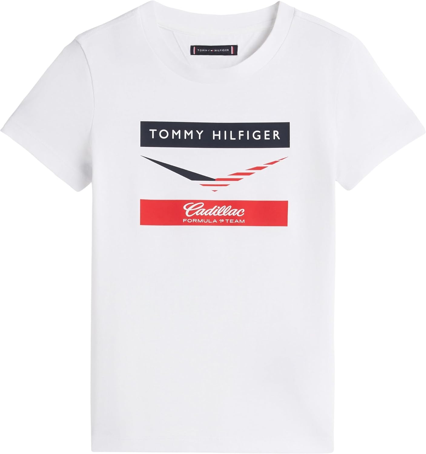 Thumbnail 3 de Tommy Hilfiger Enfants T-Shirt Unisexe à Manches Courtes – coton durable avec motif F1 Cadillac Chevron