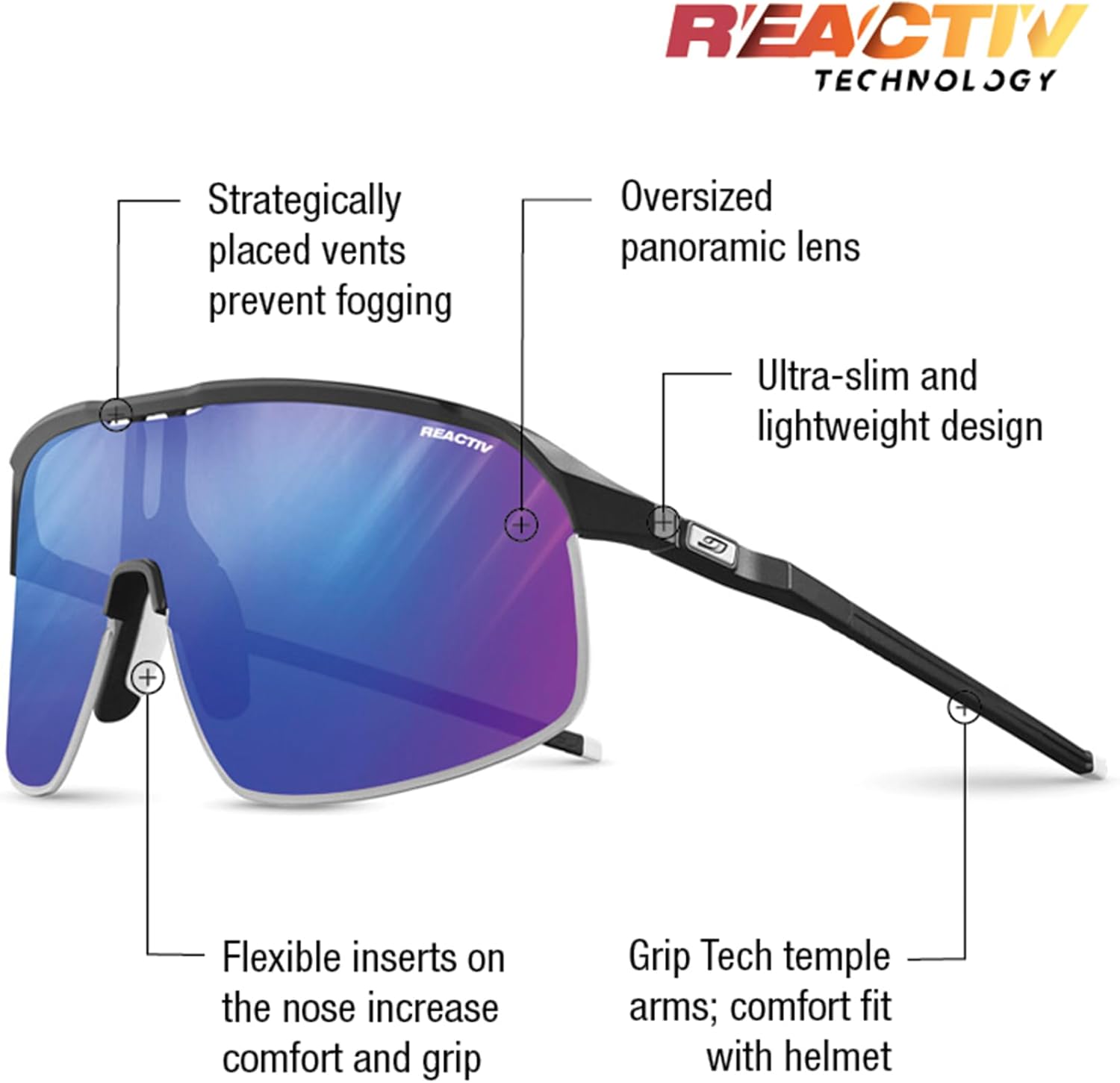 Thumbnail 1 de Julbo DENSITY lunettes de soleil pour course à pied, trail et vélo (adulte mixte)