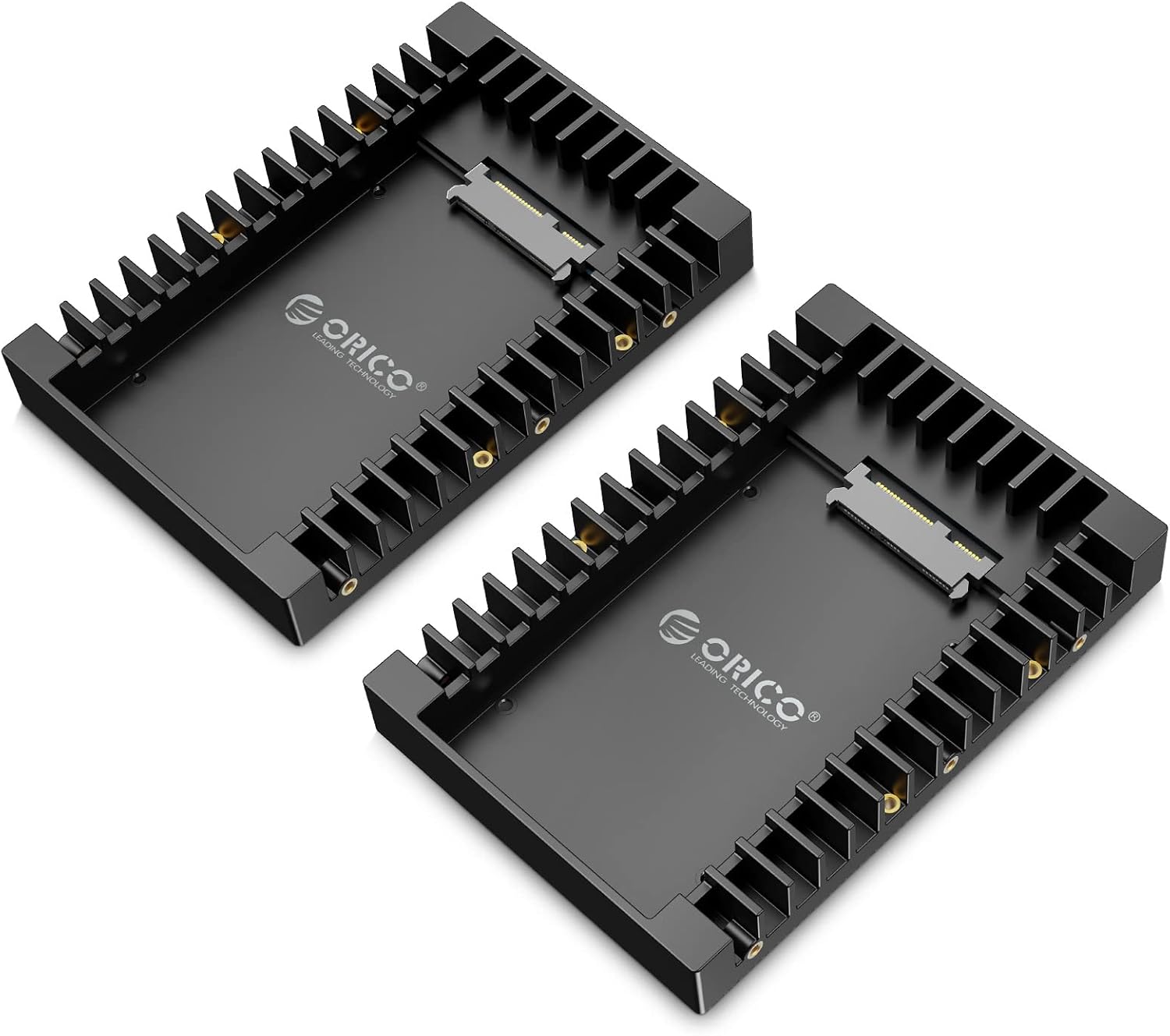 Detalle de ORICO 2,5" auf 3,5" Einbaurahmen – SATA-Adapter für 2,5" HDD/SSD (7/9,5/12,5 mm) – 2 Stück