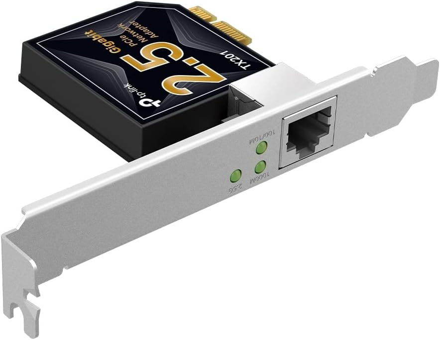 Detalle 2 de TP-Link TX201 2.5 Gigabit PCI Express Ethernet Network Adapter, Low-Profile and Full-Height Brackets, Ethernet Network Card Supports Windows 11/10/8.1/8/7, Linux, Versatile Compatibility
TP-Link TX201 2.5 Gigabit PCI Express Ethernet Netw…