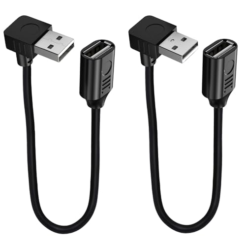 Detalle de LANMINGLEL Cable alargador USB 2.0 90° (2U) – Atope en espacios reducidos