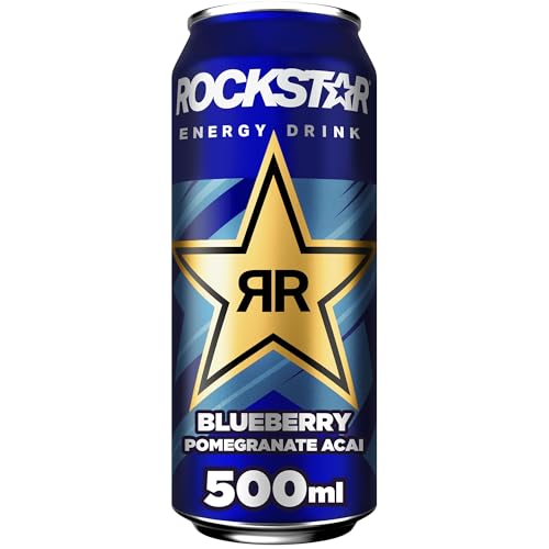 Detalle de Rockstar Energy Drink Blueberry Geschmack – 12x500ml koffeinhaltig