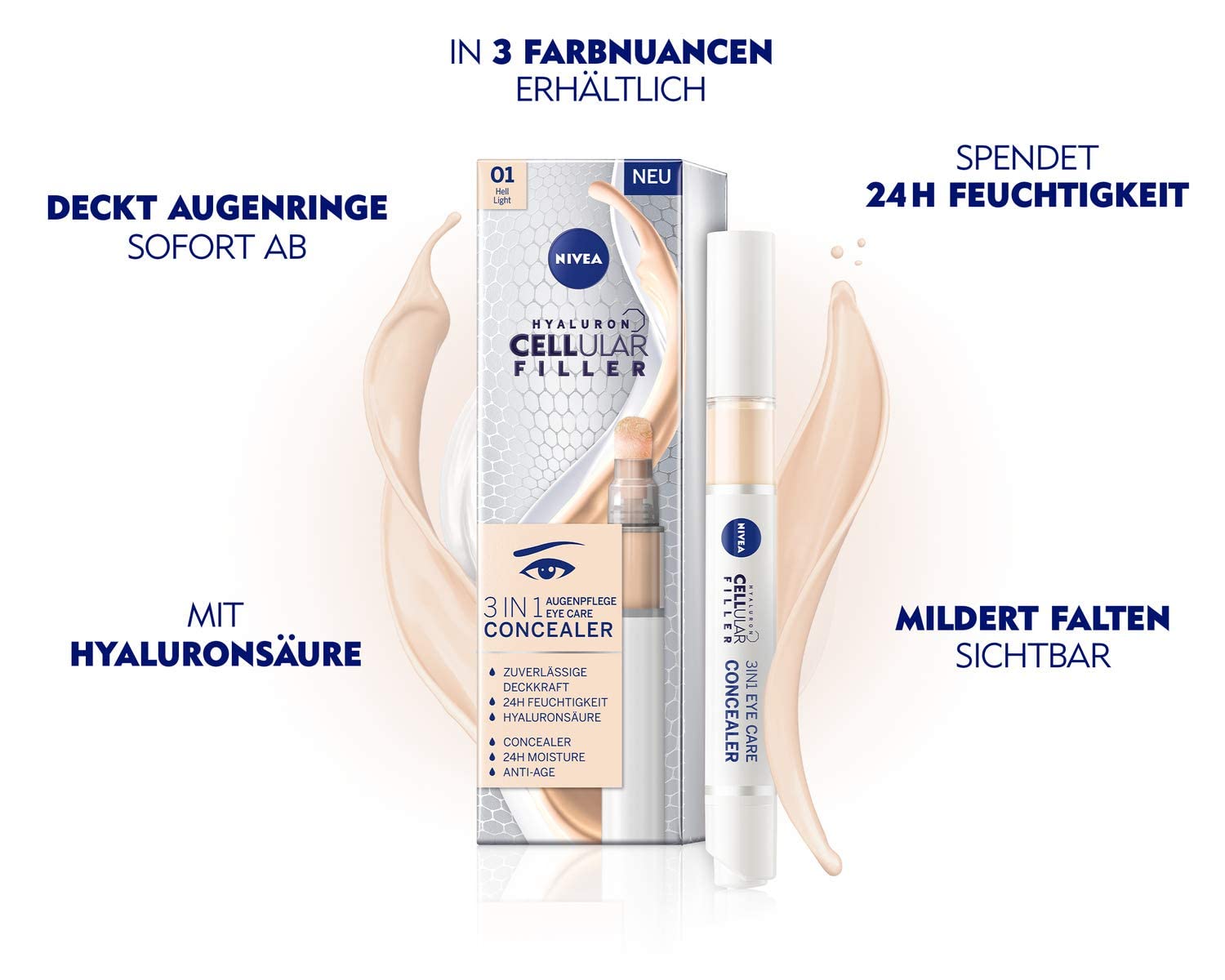 Thumbnail 1 de NIVEA Hyaluron Cellular Filler Concealer 4 ml 💄