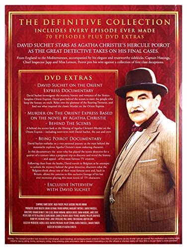 Thumbnail 1 de Agatha Christie’s Poirot: The Definitive Collection – Series 1–13 (35 DVD box set)
