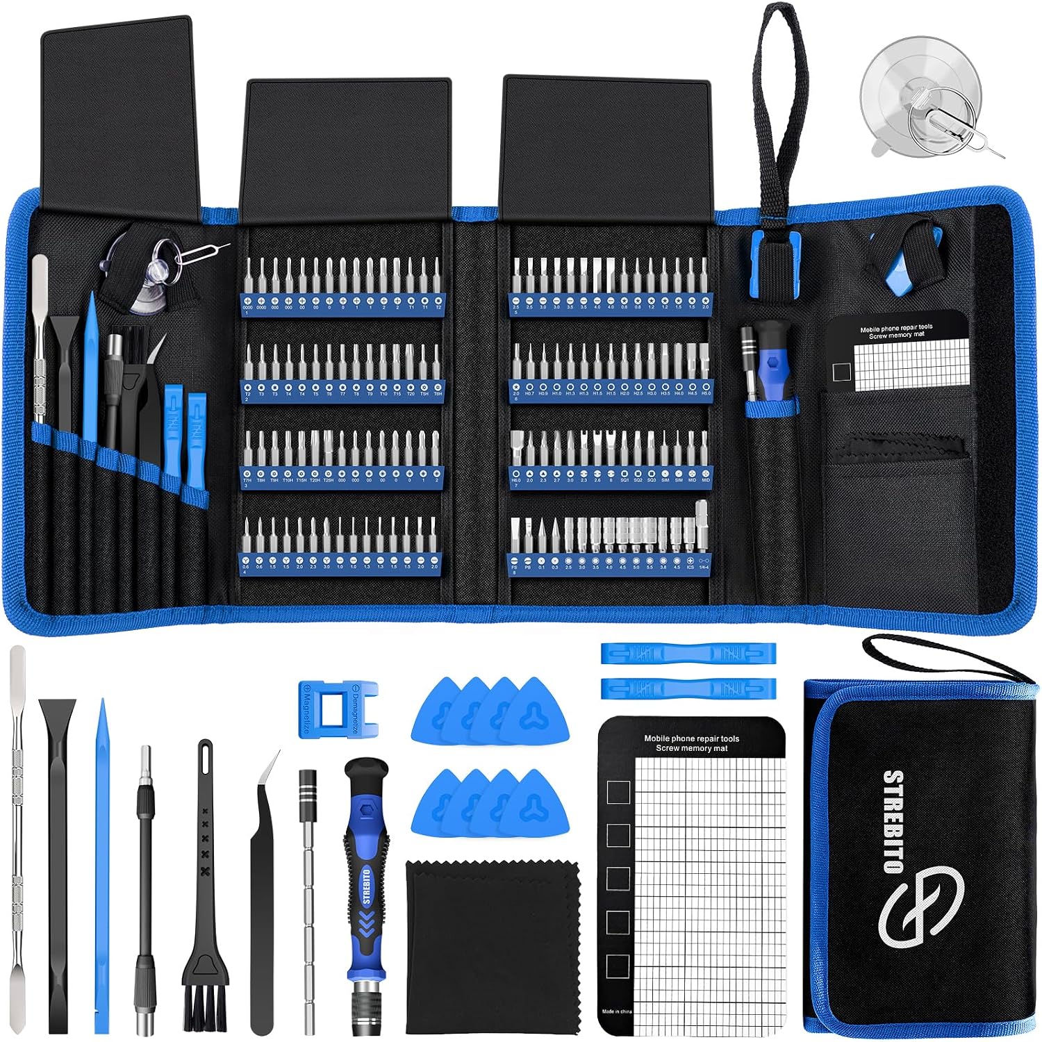 Detalle de STREBITO Electronics 142-piece precision screwdriver set ðŸ›