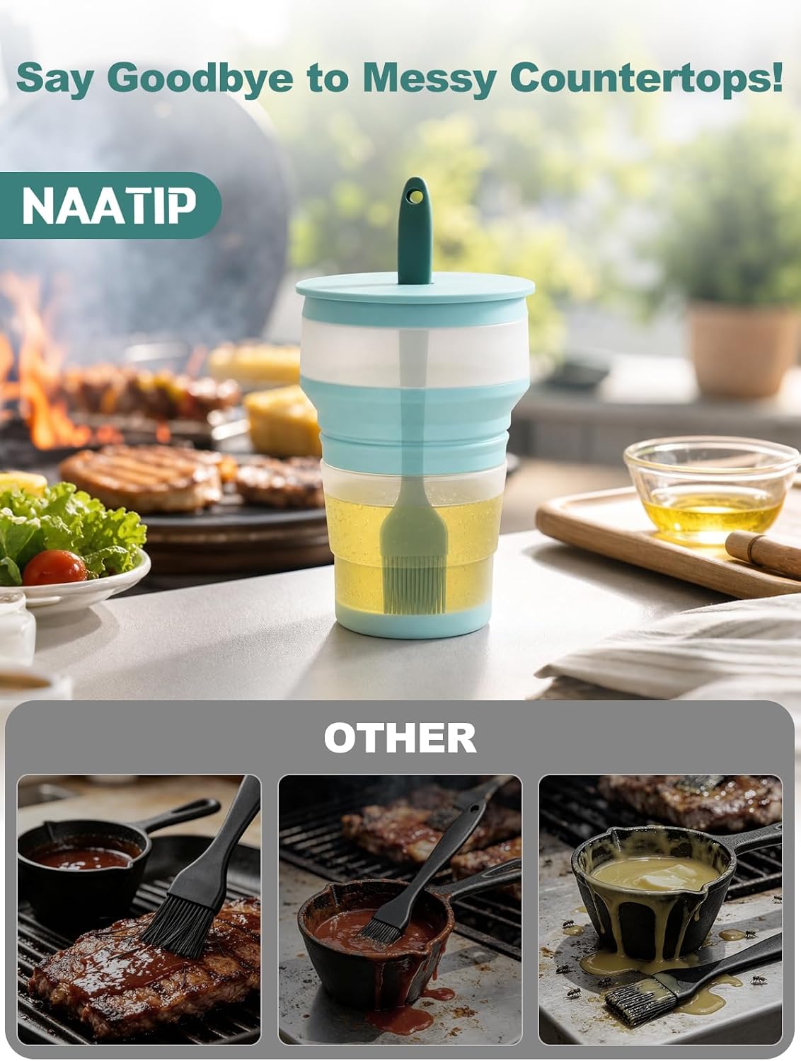 Detalle 1 de NAATIP Silicone Basting Brush
