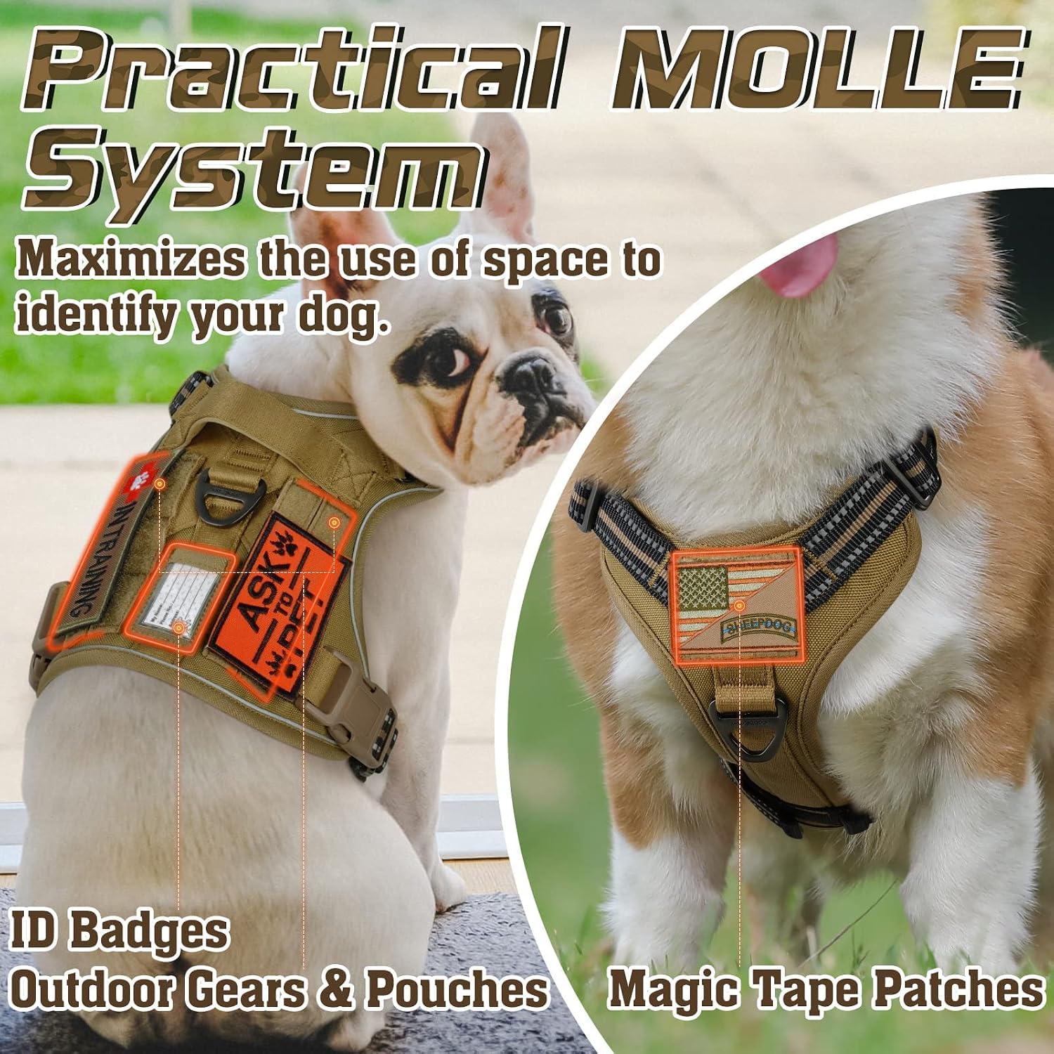 Detalle de rabbitgoo dog harness with no-pull, size L