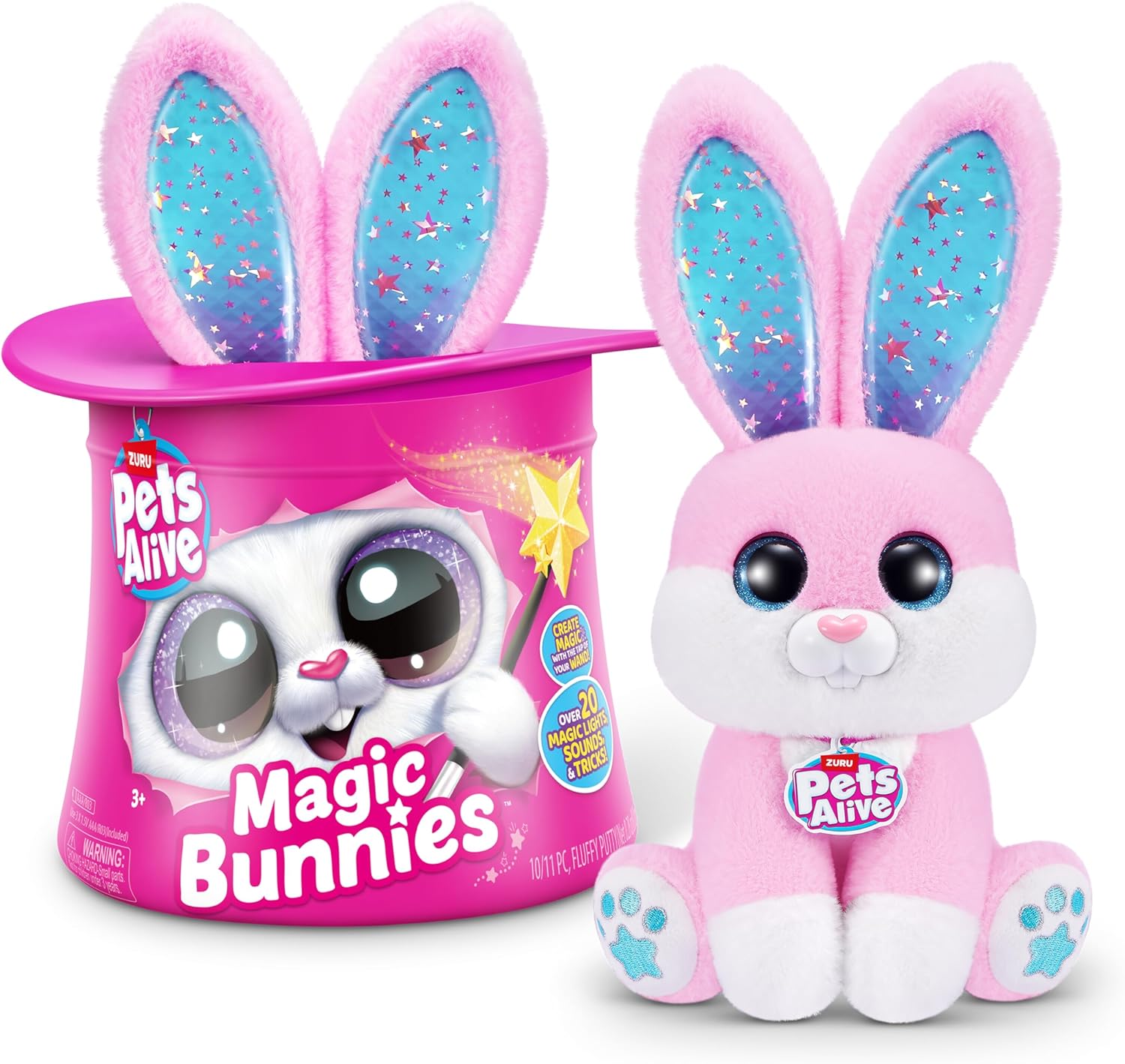 Thumbnail 7 de Pets Alive Magic Bunnies ZURU 🌸 Peluche interactivo sorpresa Pink