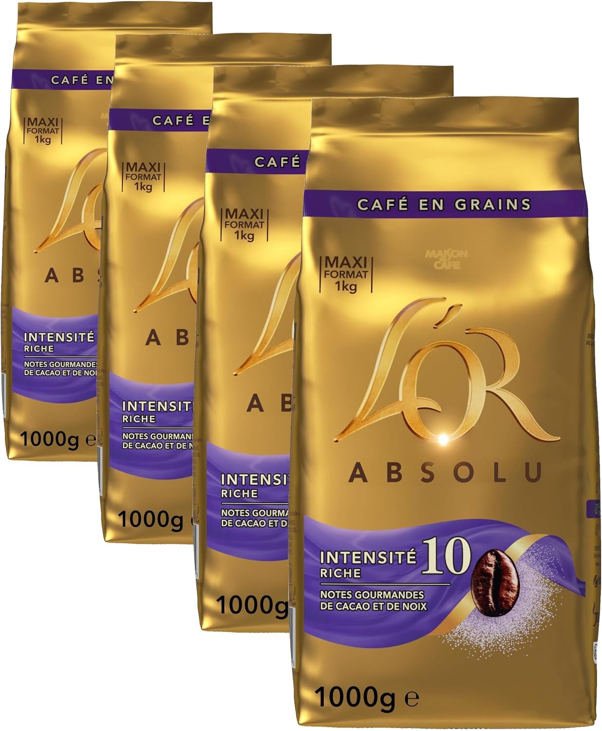 Thumbnail 5 de L'OR Absolu Café en Grains 1 Kg Intensité 10