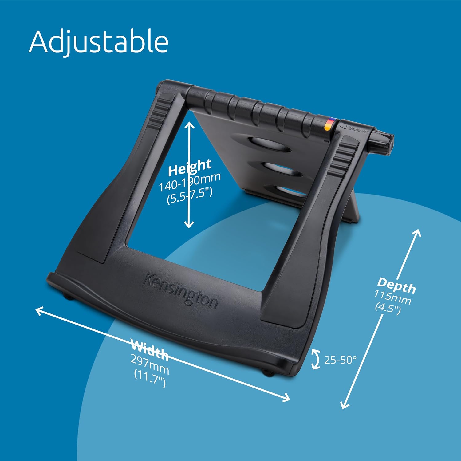 Thumbnail 6 de Kensington Easy Riser Support – Support Ergonomique pour Ordinateur Portable 12"-17" (Noir)