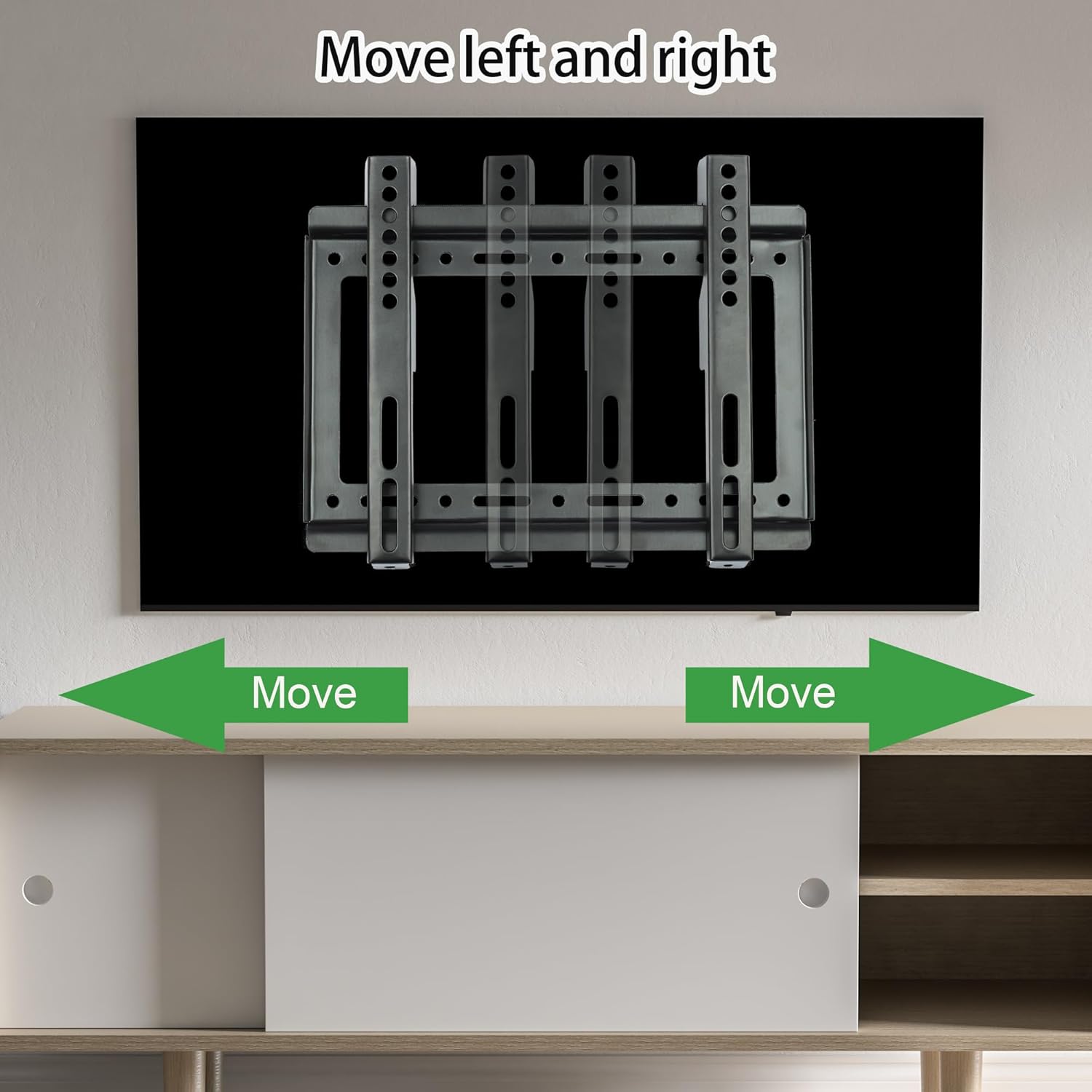 Thumbnail 5 de TV Wall Bracket for 14-42 inch TVs — Ultra-Slim, Flat-to-Wall Mount (Max 25kg, VESA 75x75 to 200x200)