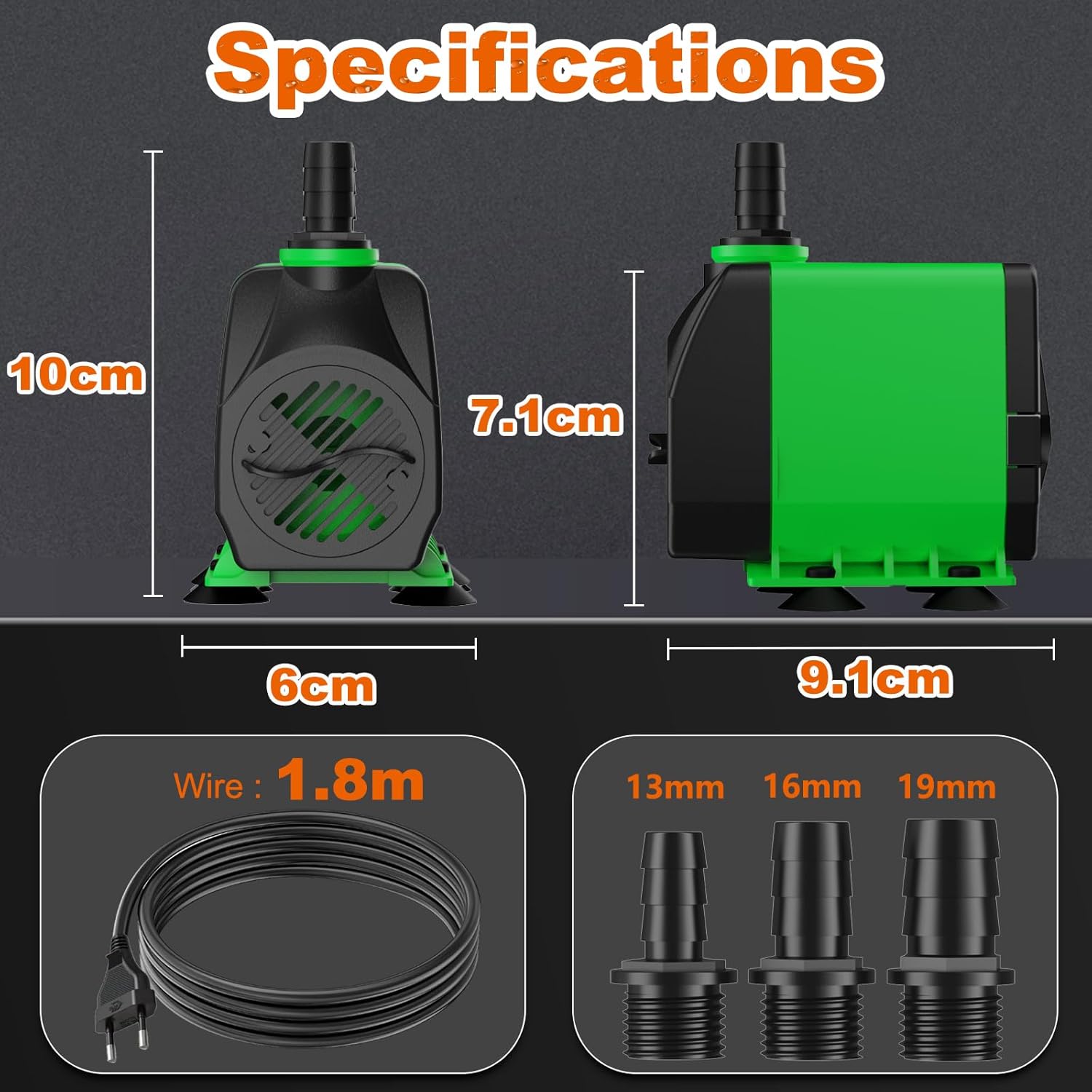 Thumbnail 6 de Knifel Pompe Submersible 45 W 2500 L/h