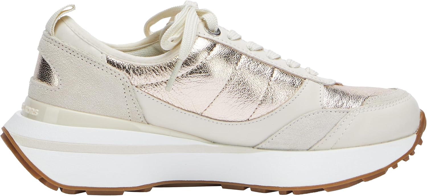Detalle de Michael Kors Flynn Trainer Donna, Cream EU 40: stile urbano e comfort daily