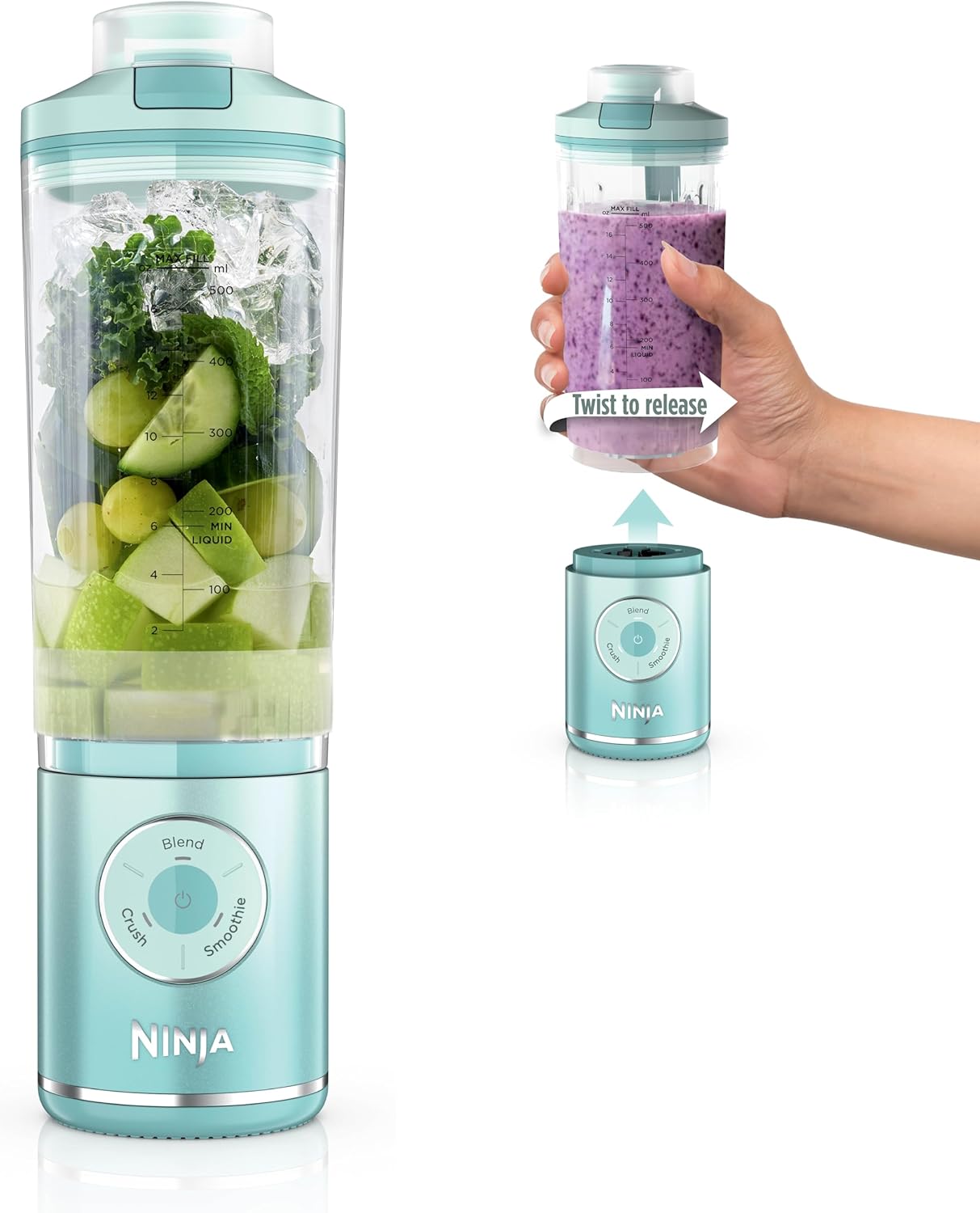 Detalle de Ninja Blast Max: Portable Blender with Twist & Go 22 oz