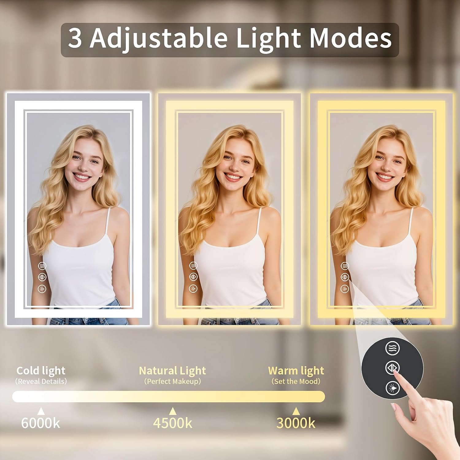 Detalle 2 de WISSMIELS 24x32 LED Bathroom Mirror