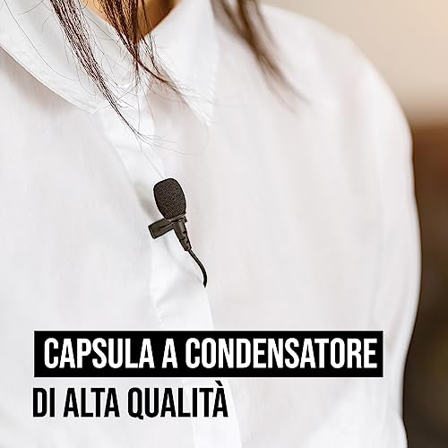Detalle de RØDE Lavalier GO – Microfono lavalier professionale per produzione e contenuti (Nero)