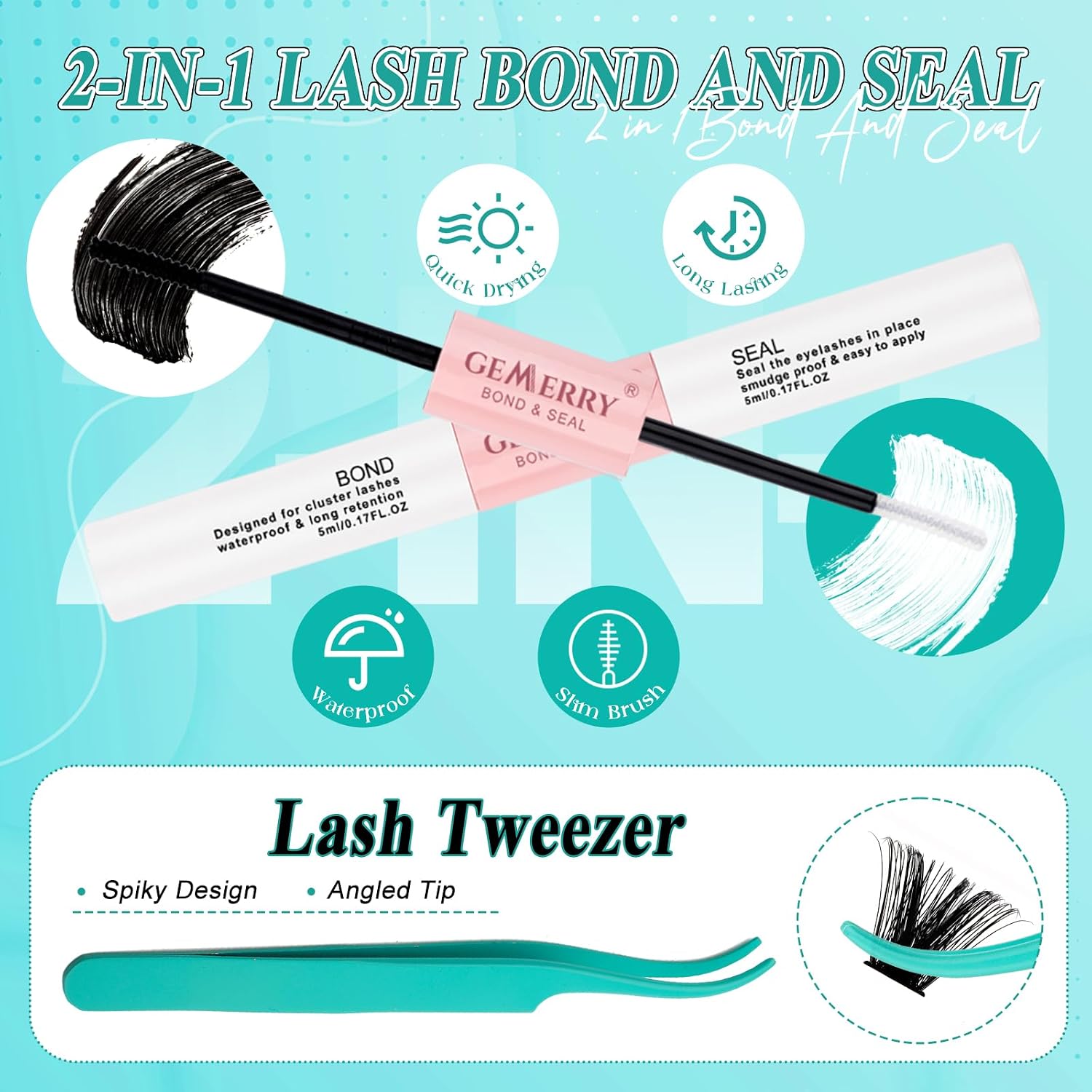 Detalle de GEMERR Lash Cluster Kit, D Curl