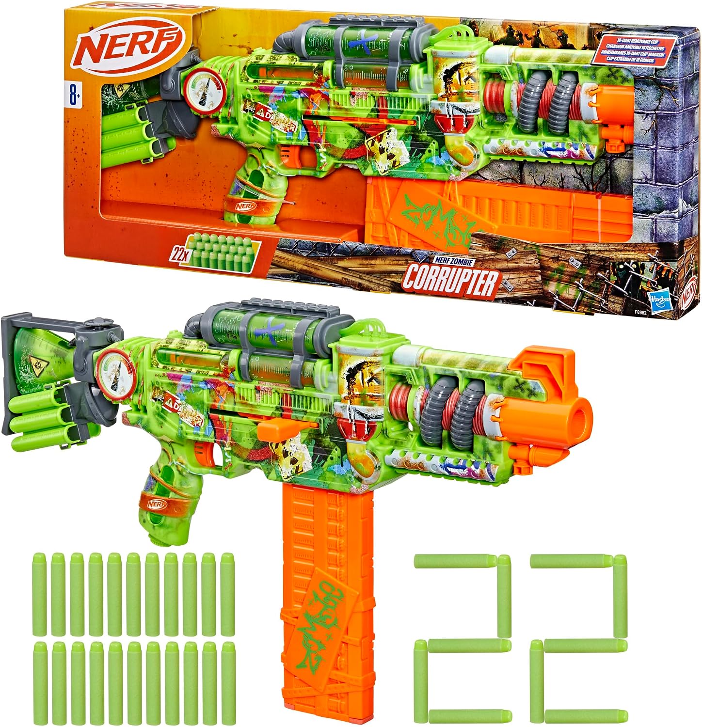 Detalle 2 de Nerf Zombie Lanzador Corrupter 🧟