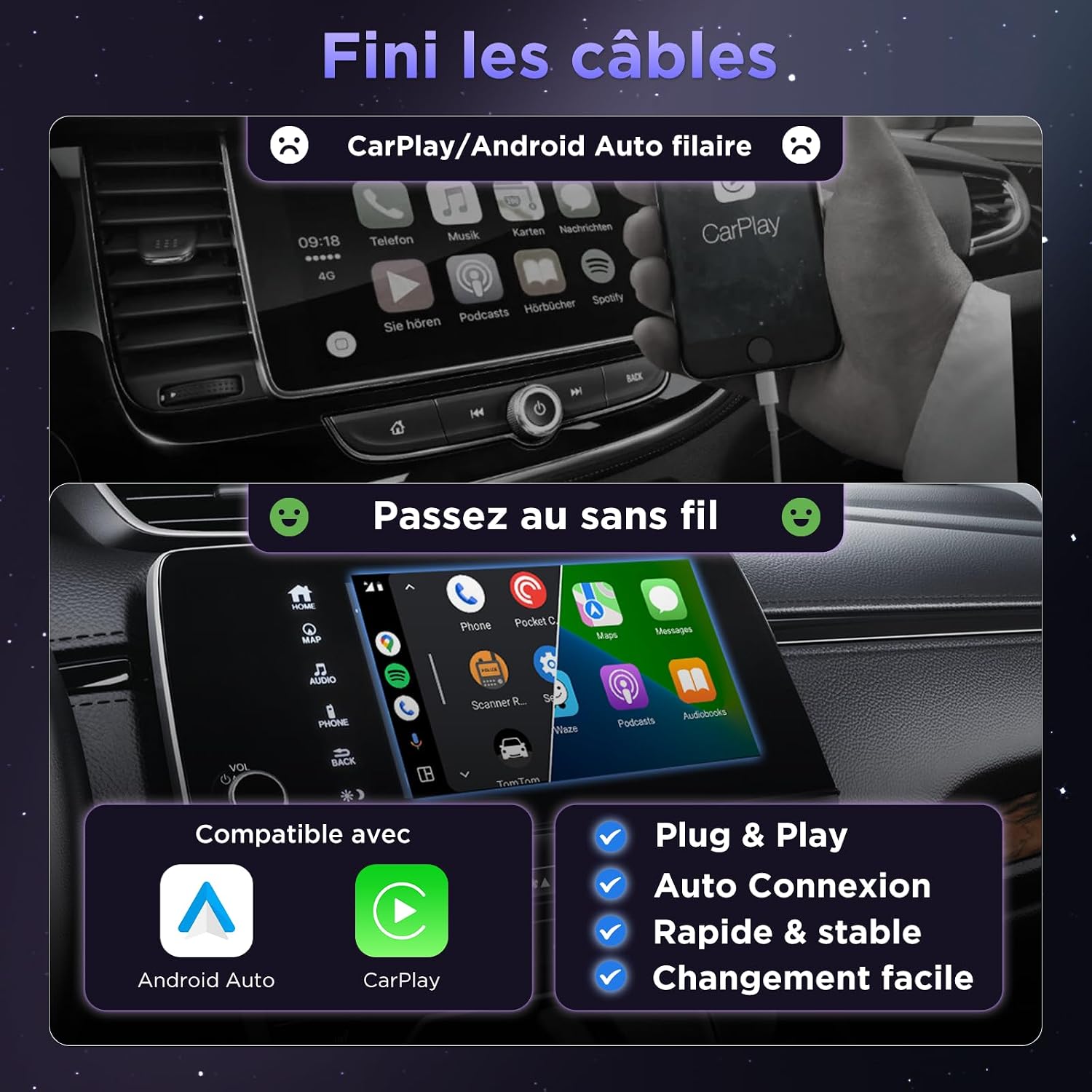 Detalle 2 de MSXTTLY U2AC-01 Adaptateur CarPlay sans fil