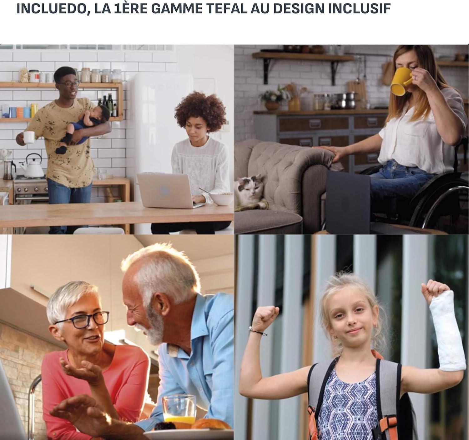 Thumbnail 6 de Tefal Includeo – Grille-pain 2 fentes extra-larges avec pinces magnétiques – Noir