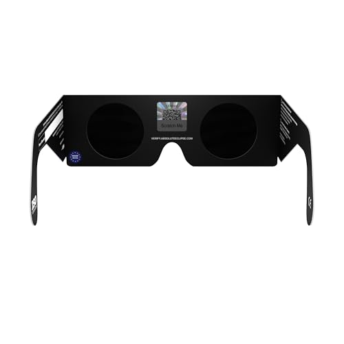 Detalle 2 de Gafas Eclipse Solar Homologadas ISO 12312-2 CE EPI | Absolute Eclipse – Pack 2