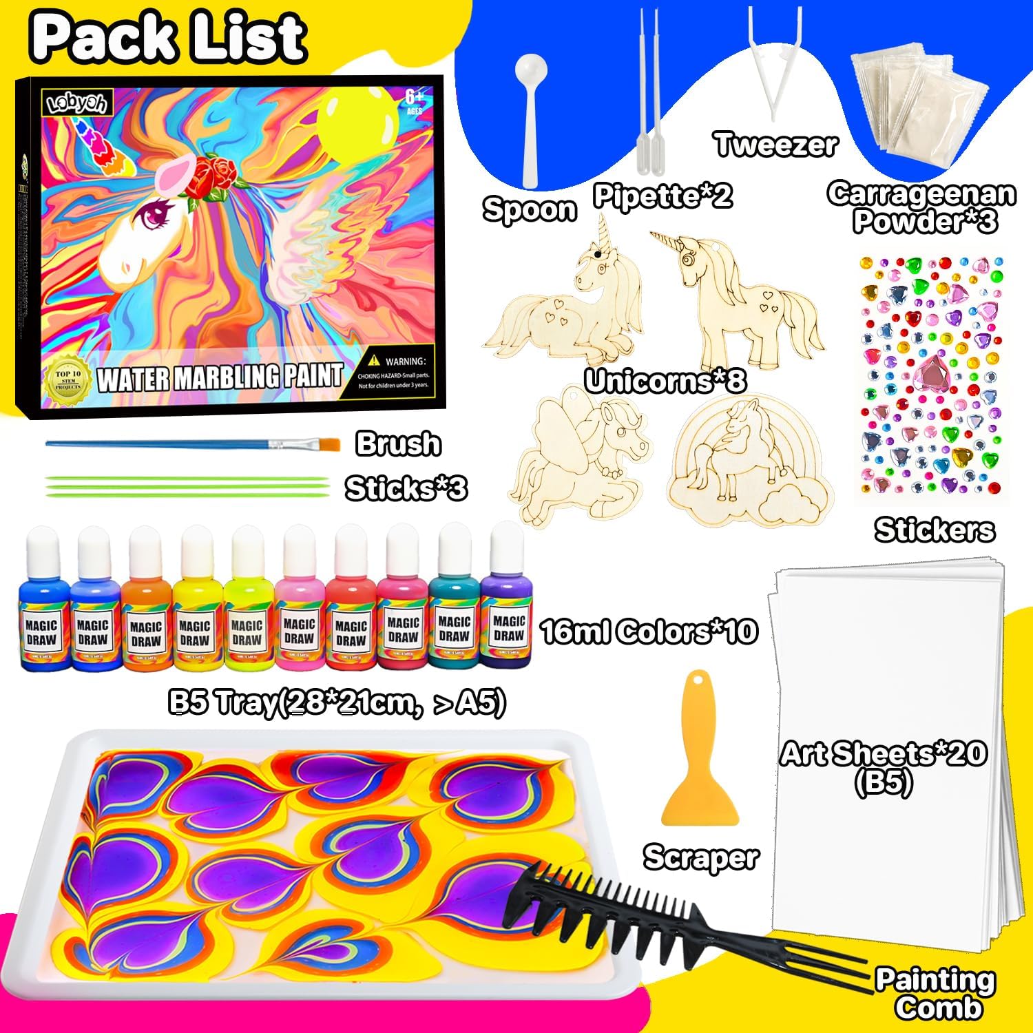 Thumbnail 5 de Lobyoh Kit de Pintura para Niños 🎨 de 6 a 12 años