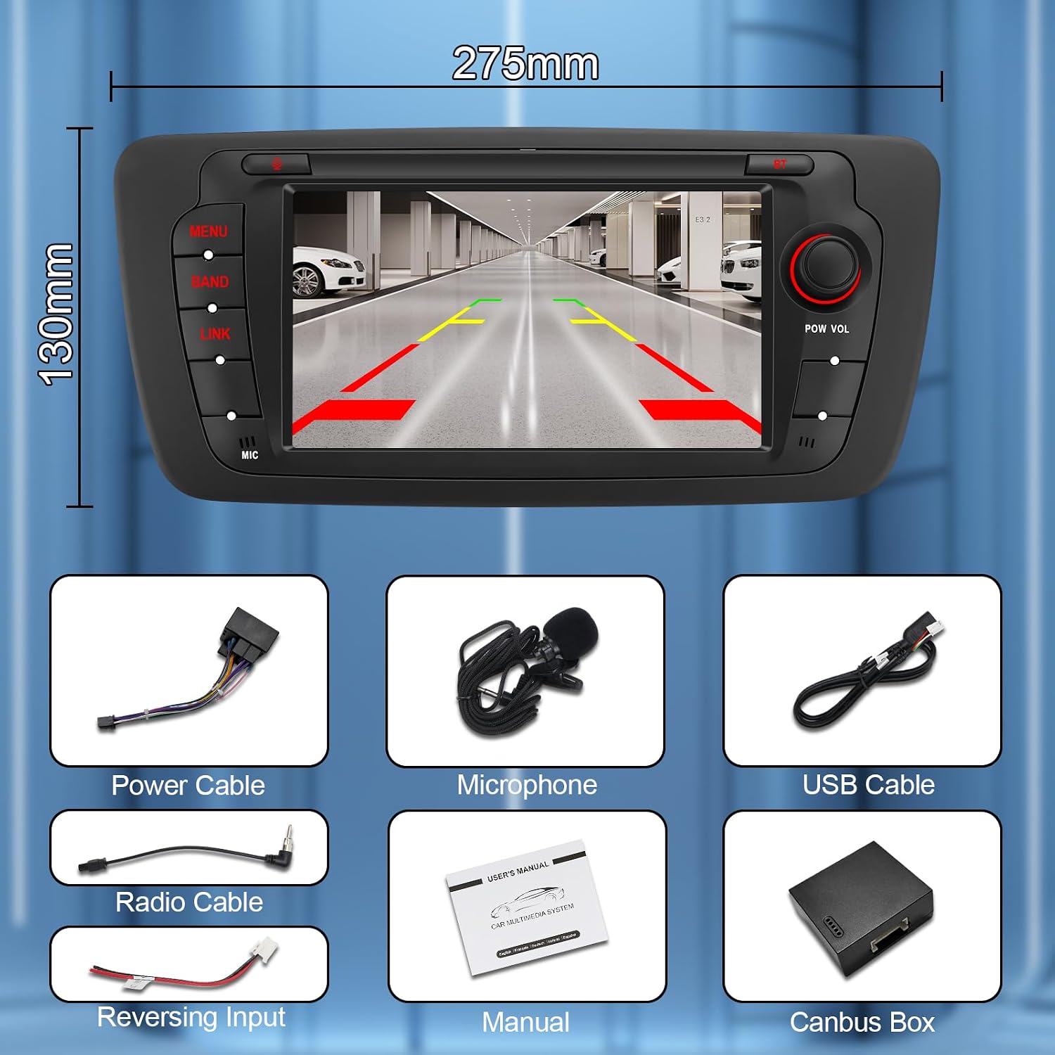 Thumbnail 6 de RUXYAXFOL Autoradio Seat Ibiza 6j 2009-2014