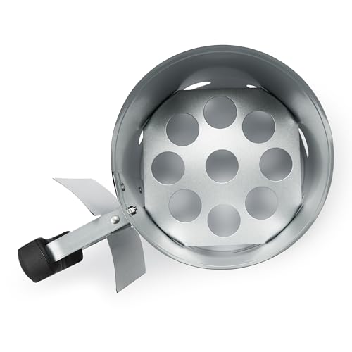Detalle de Amazon Basics Encendedor de carbón para barbacoas y parrillas de carbón (Plateado) – Paquete de 1 unidad