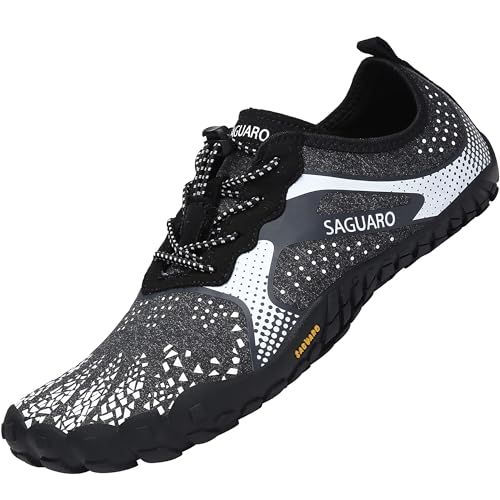 Detalle de SAGUARO Zapatillas barefoot minimalistas para trail y fitness, talla 46