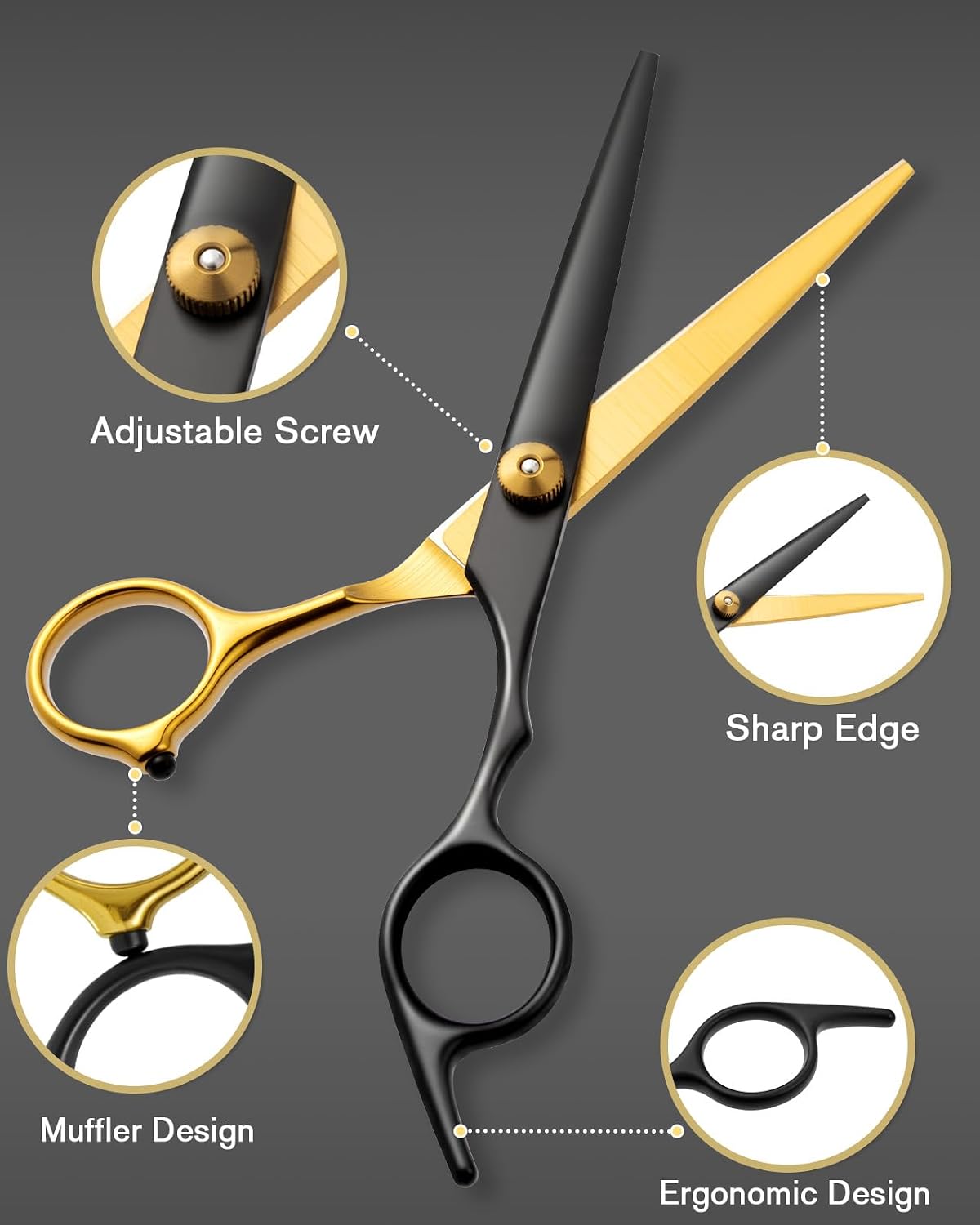 Thumbnail 3 de Lictin 6.7in Professional Hair Cutting Scissors Set