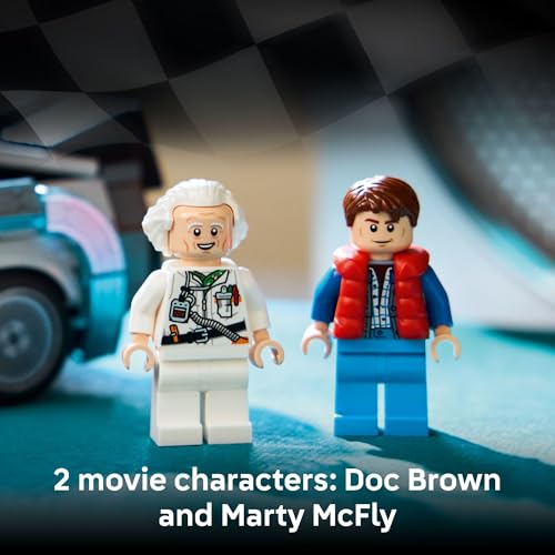 Detalle de LEGO Speed Champions Time Machine (77256) from Back to the Future — Dual Build Modes