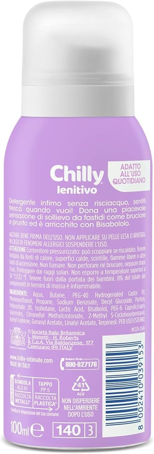 Thumbnail 1 de Chilly Senza Risciacquo Detergente Intimo Mousse pH5 con Anti-Odor – 100 ml