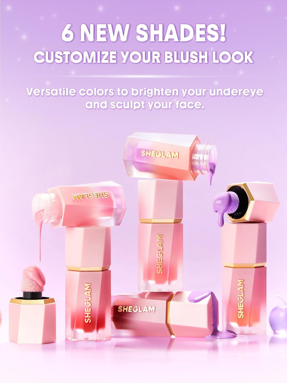 Detalle de SHEGLAM Color Bloom Liquid Blush-Coral Glow