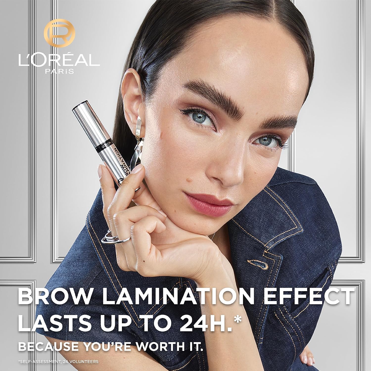 Detalle de L'Oréal Paris Brow Lamination Gel, Transparent Brow Mascara Gel 15g – clear, long-lasting hold
