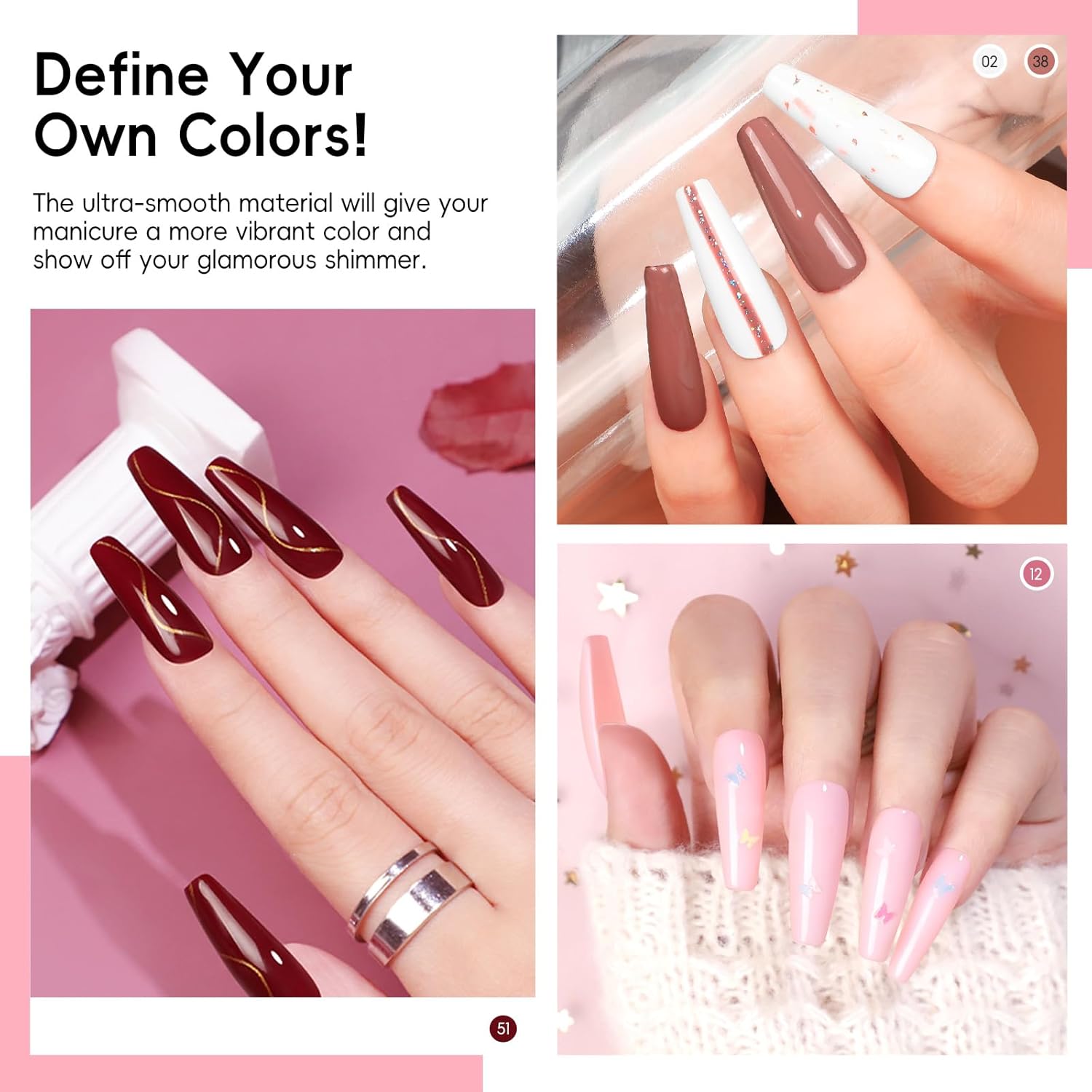 Detalle 1 de Vernis semi permanent UV LED COSCELIA 60 pièces