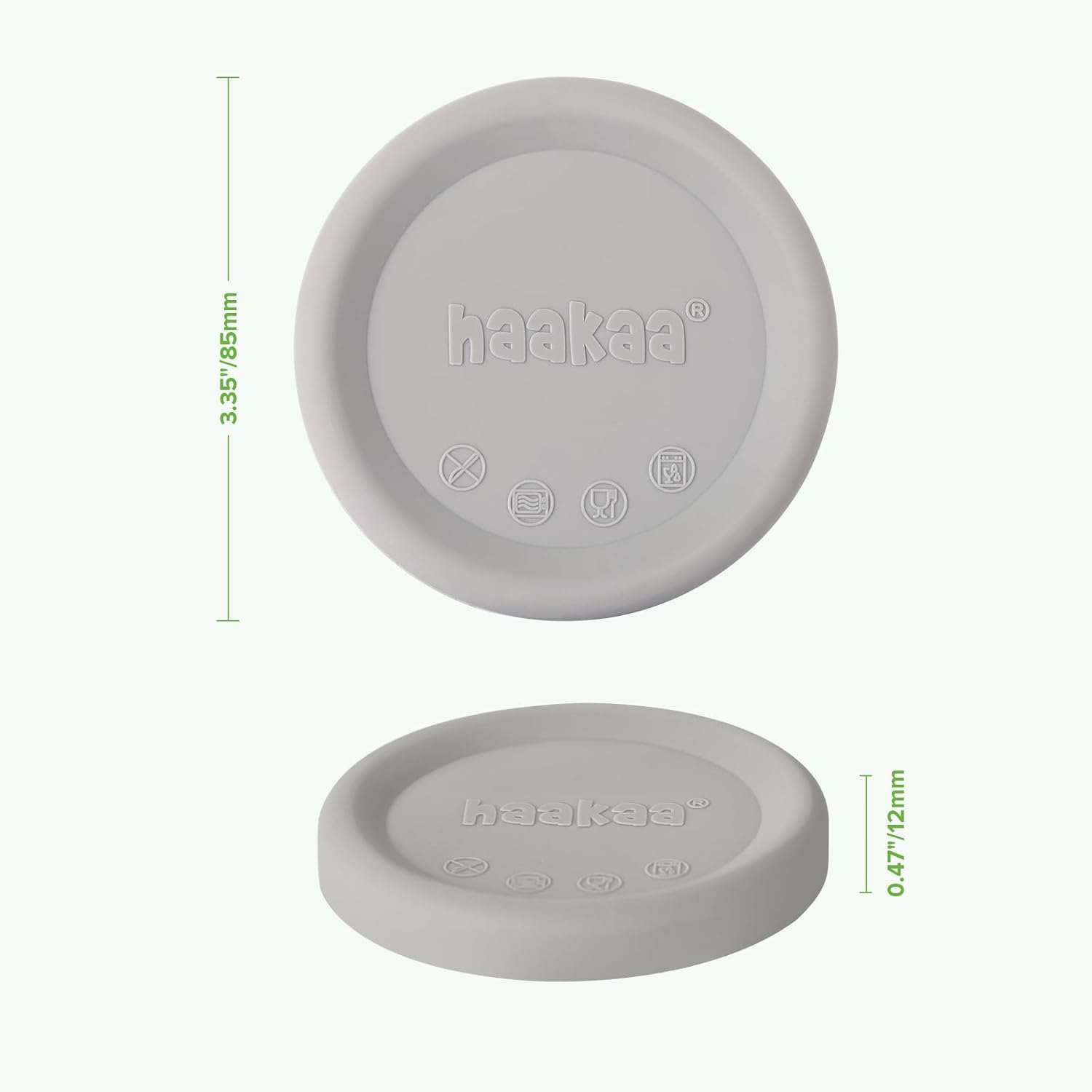 Thumbnail 6 de haakaa Coperchio in silicone e cappuccio in silicone per tiralatte manuale haakaa (10,5 x 2,3 cm)