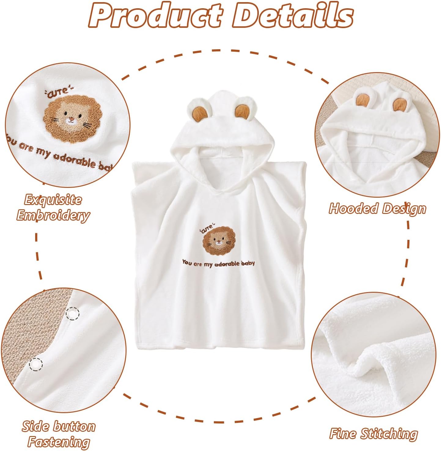 Thumbnail 2 de HAGOT poncho de bain pour enfant avec capuche (bébé 0-3 ans)