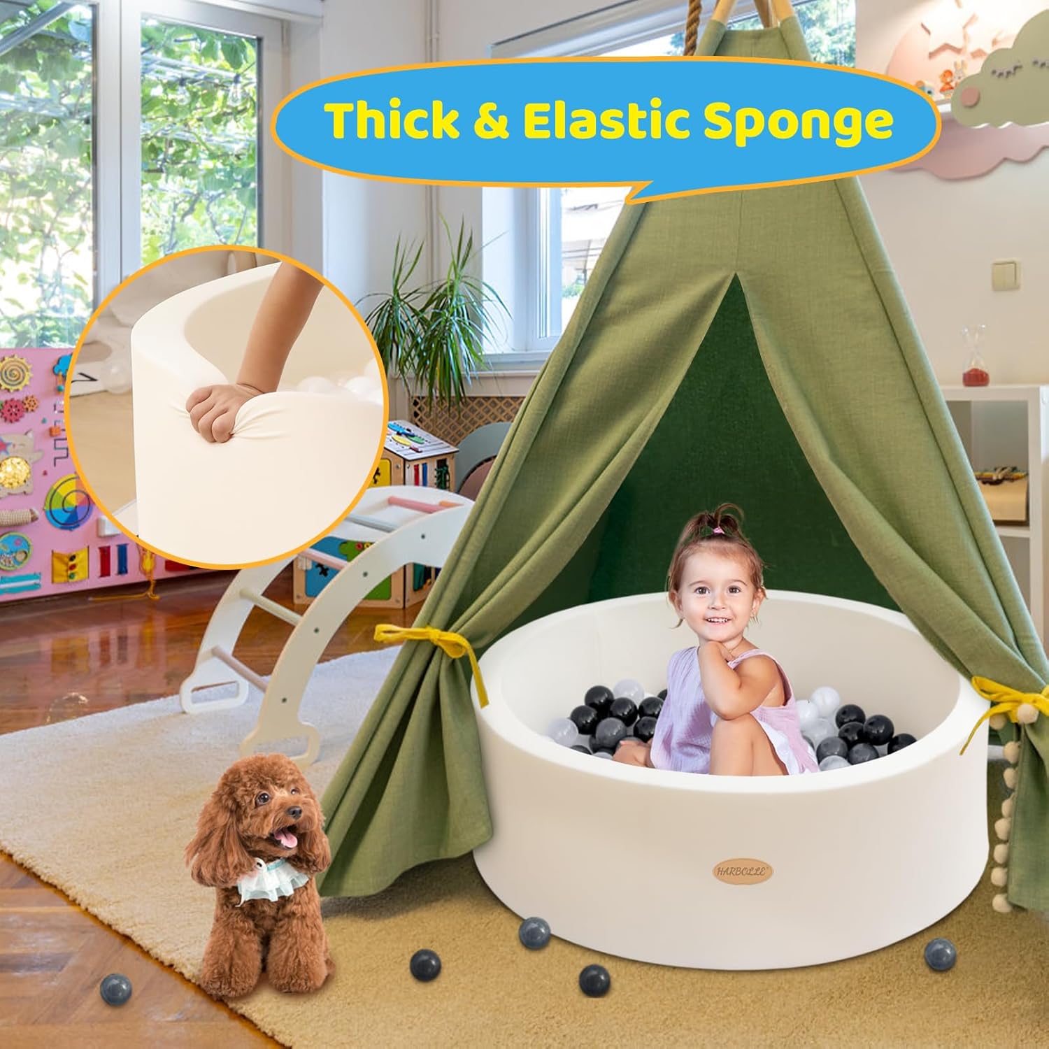 Thumbnail 2 de HARBOLLE 35.4" Baby Ball Pit