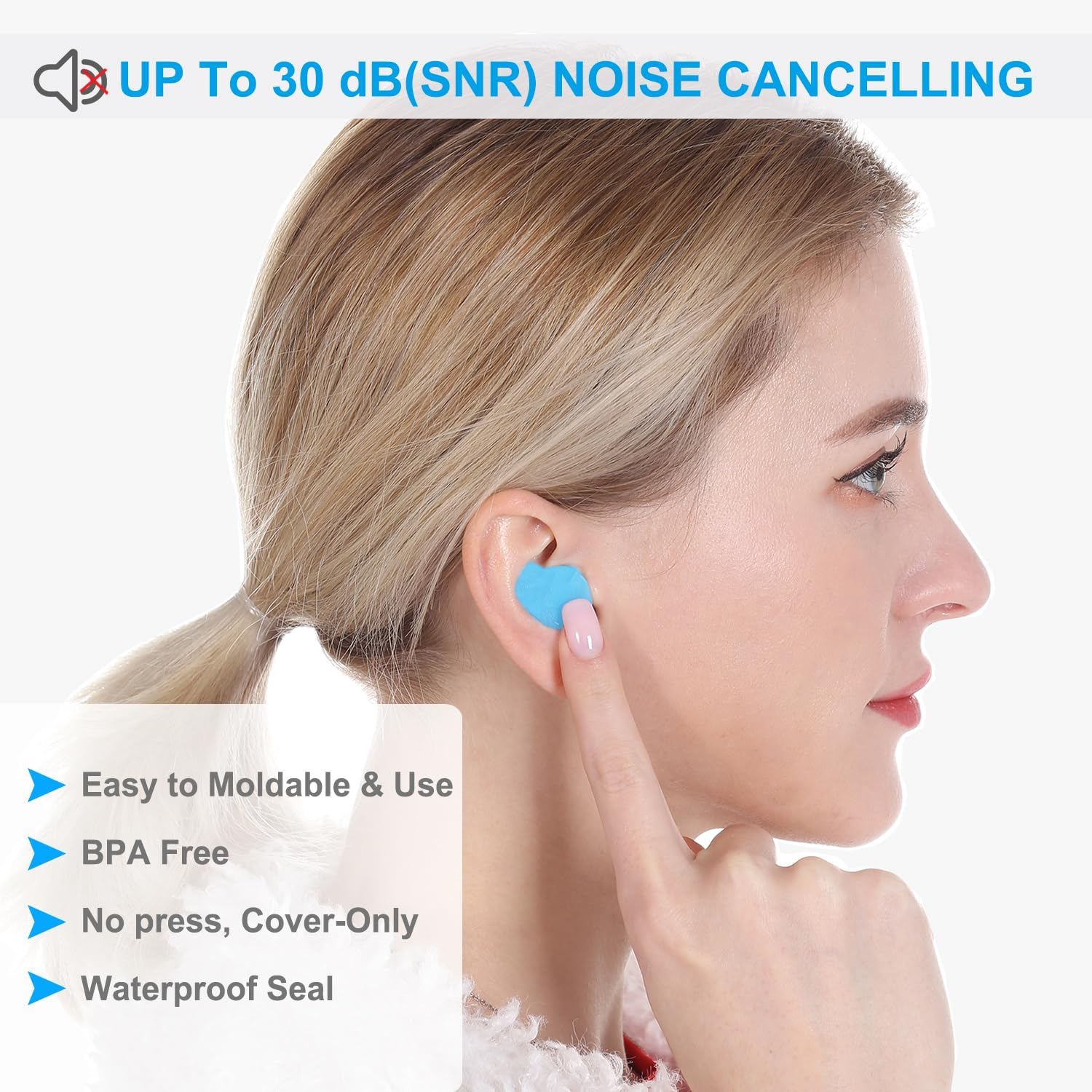 Detalle 2 de Schiara Ear Plugs 16 moldable silicone earplugs