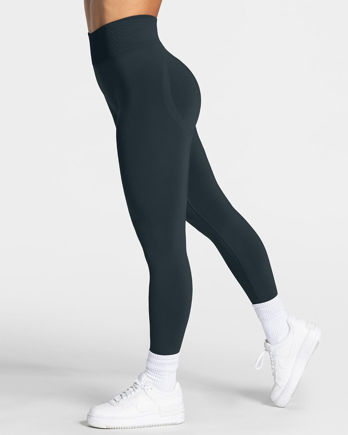Detalle de TAYOEA Sport-Leggings Damen mit Scrunch Butt & Push-Up-Effekt – nahtlos blickdicht für Yoga, Gym und Alltag