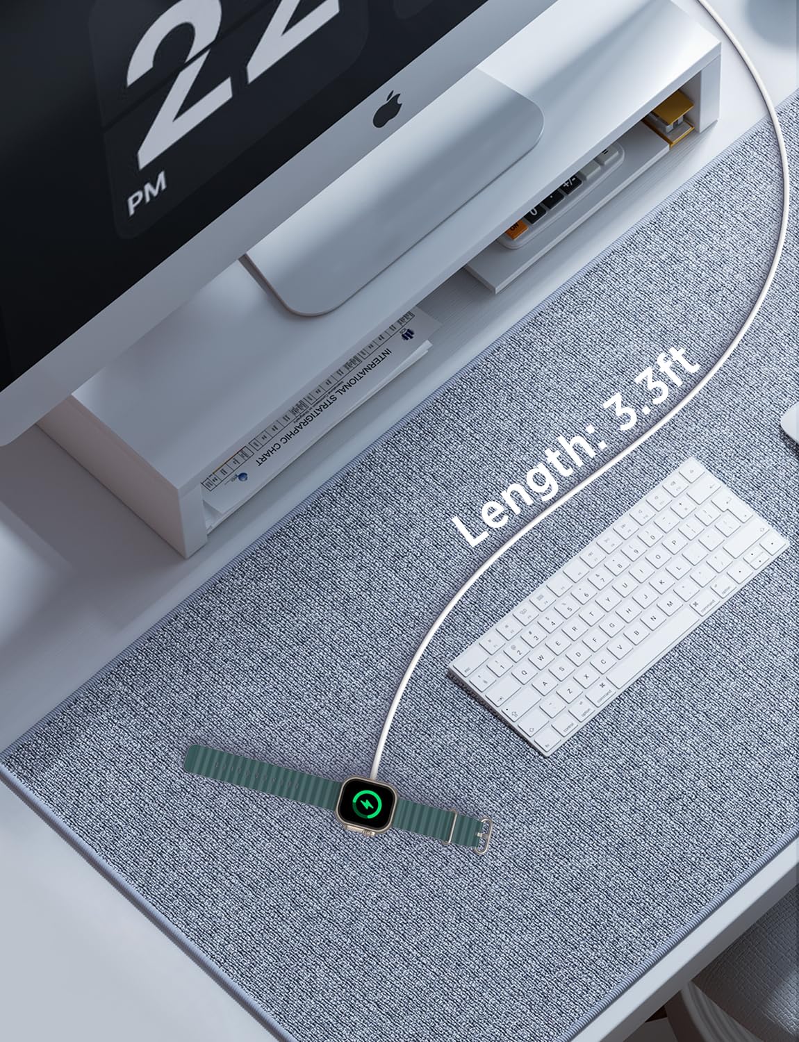 Thumbnail 5 de Chargeur magnétique USB pour Apple Watch 2026 Amélioré – câble portable iWatch, compatible Series 11 à 1