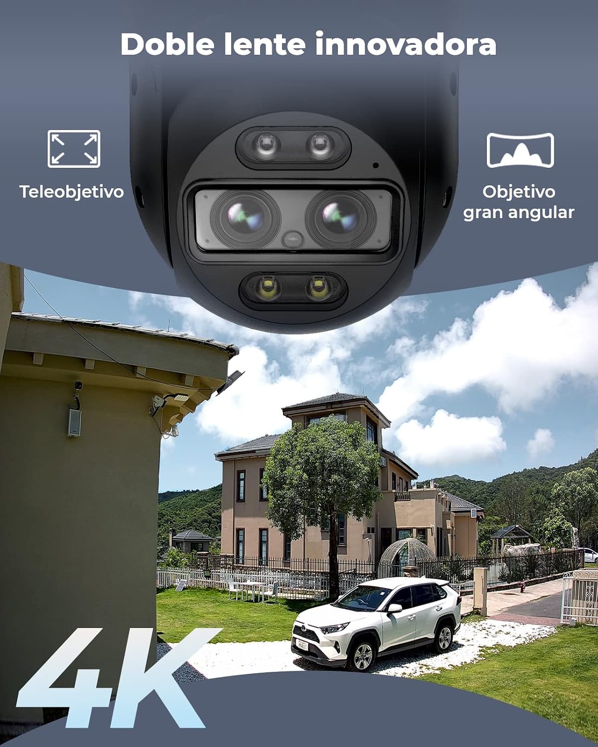 Detalle 2 de Reolink 4K PTZ con visión 360 y seguimiento