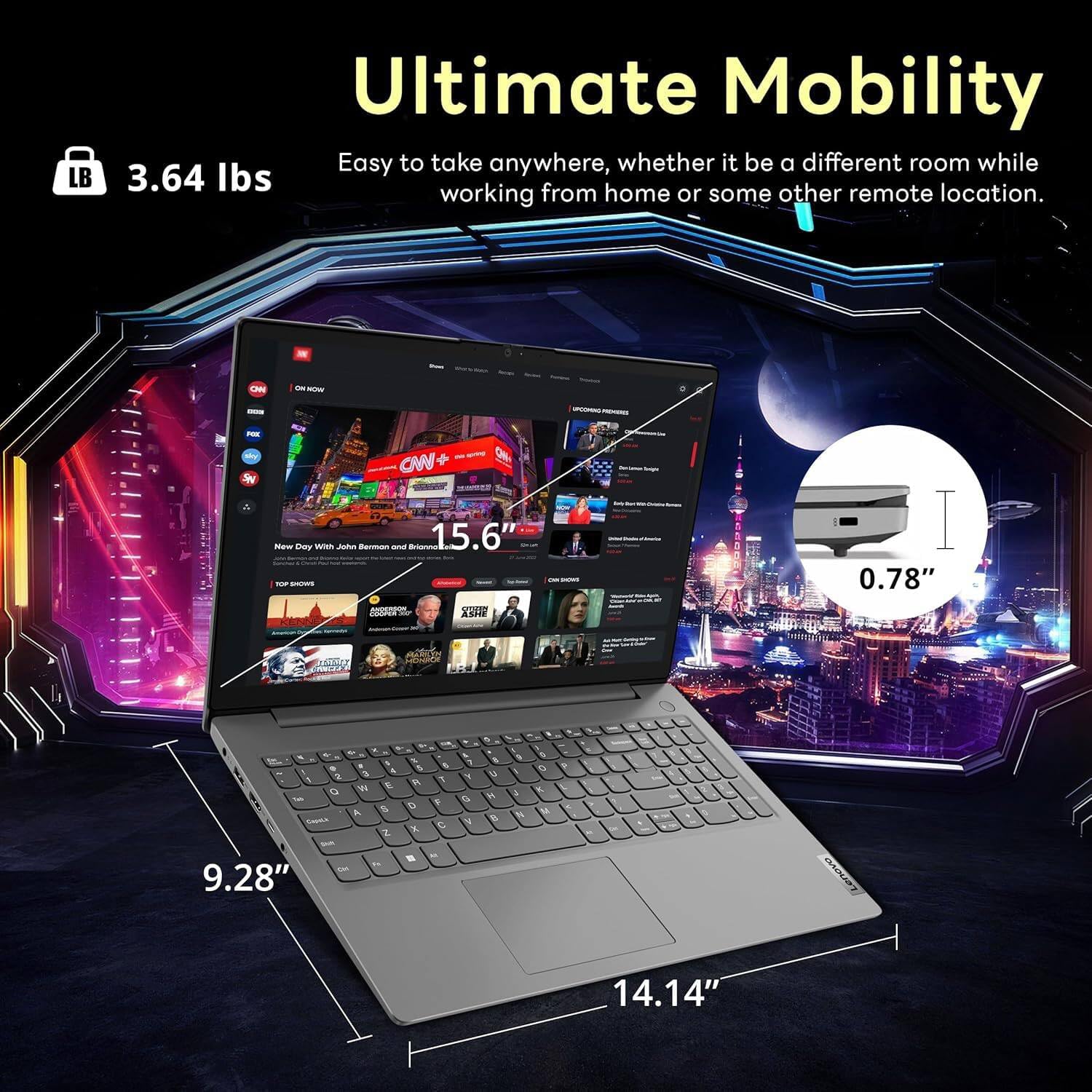 Thumbnail 6 de Lenovo laptop with 15.6-inch FHD display