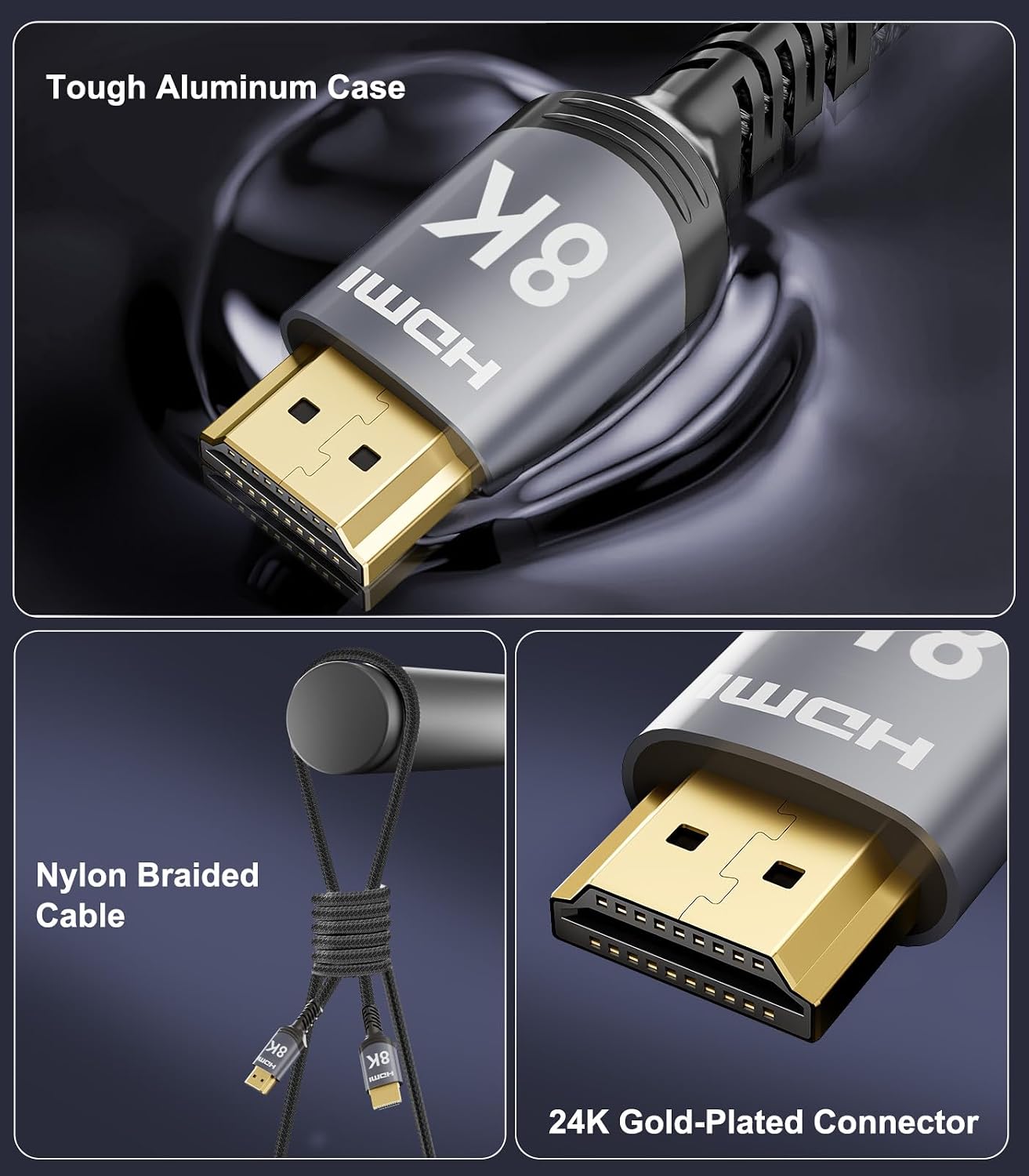 Thumbnail 6 de 8K HDMI 2.1 cable 10m at 48Gbps