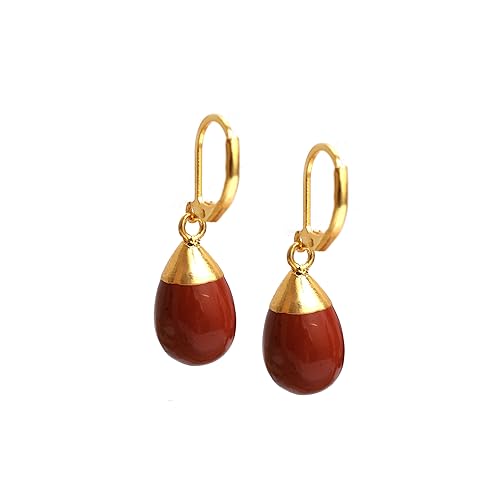 Thumbnail 5 de GEMPIRES NATURE’S TREASURE Natural Gemstone Drop Dangle Earrings, Red Jasper