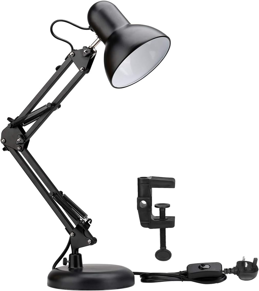 Detalle de Lepro Desk Lamp E27 swing arm with clamp