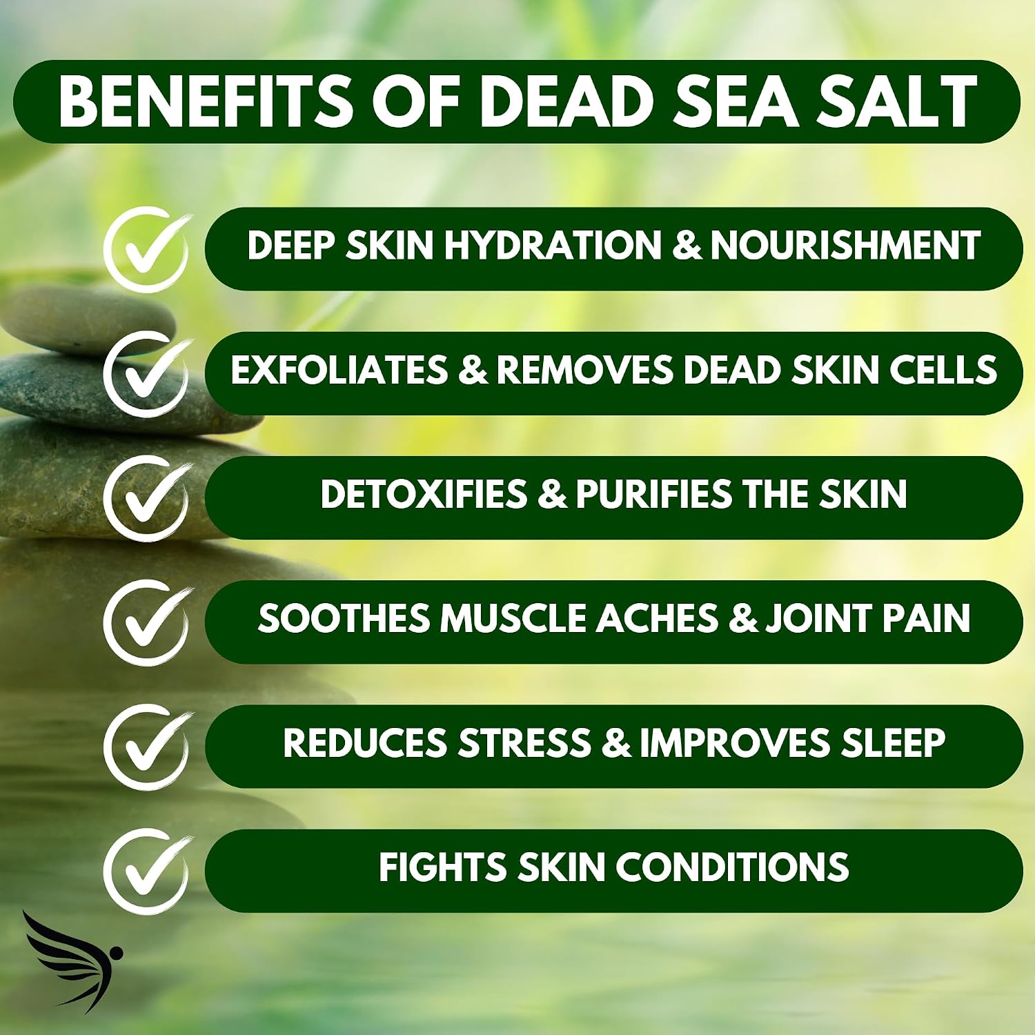 Thumbnail 5 de MOKSHA Sels de bain de la mer Morte au Tea Tree & Eucalyptus pour pieds fatigués