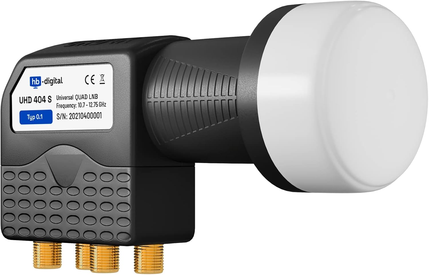 Thumbnail 6 de hb-digital Quad LNB – 4-fach-Quad-LNB mit LTE-Schutz, 0,1 dB Rauschmaß und Wetterschutz