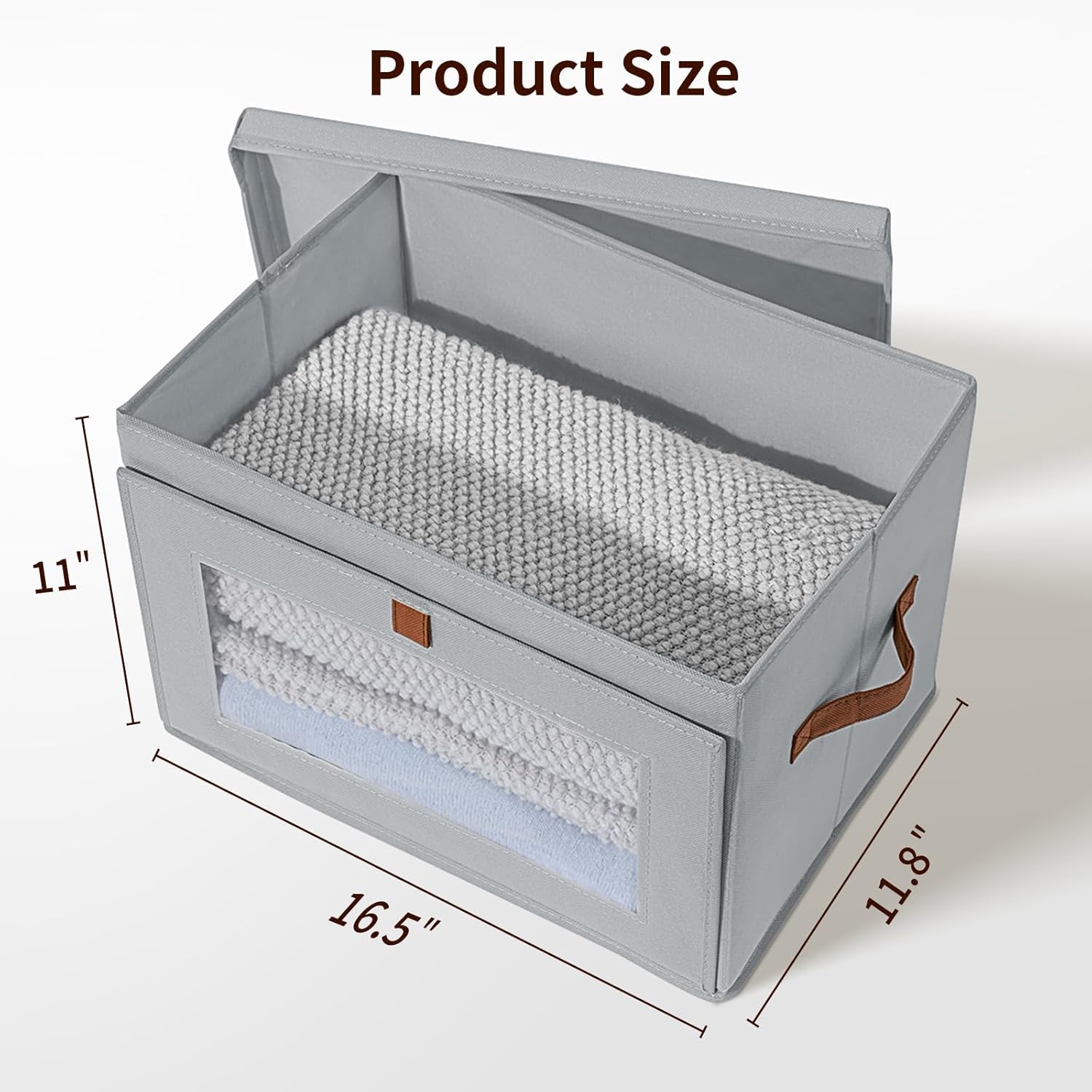 Thumbnail 6 de DIMJ Storage Bins with Lids - 4 Pack Large Fabric Closet Organizer