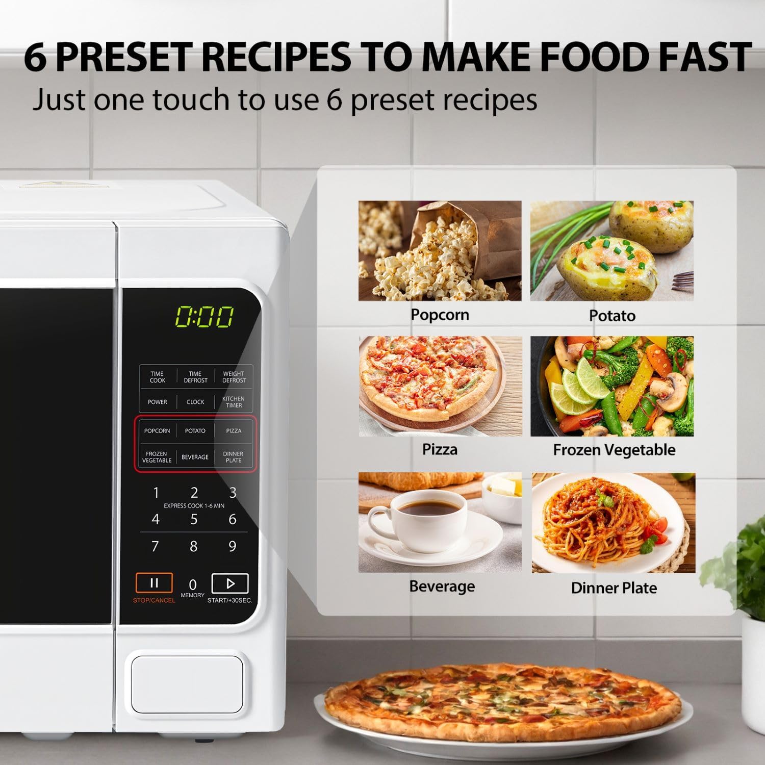 Thumbnail 3 de TOSHIBA MM-EM20P(WH) 20 L 800W solo microwave